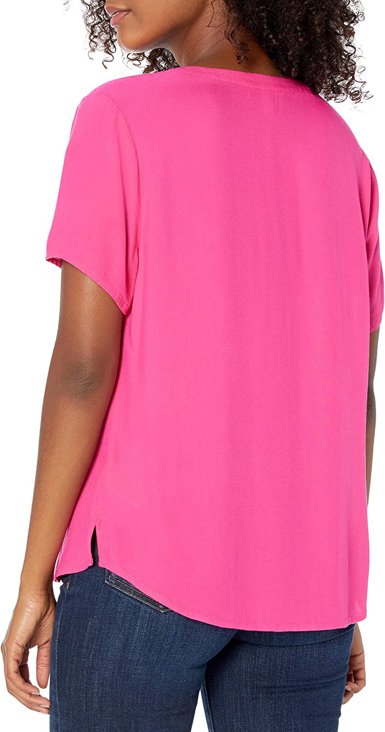 Essentials Women's Short-Sleeve Woven Blouse - Image 2
